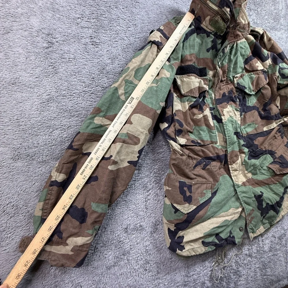 Military M65 Field Coat Jacket Woodland Camo Cold Weather XS Regular 2001